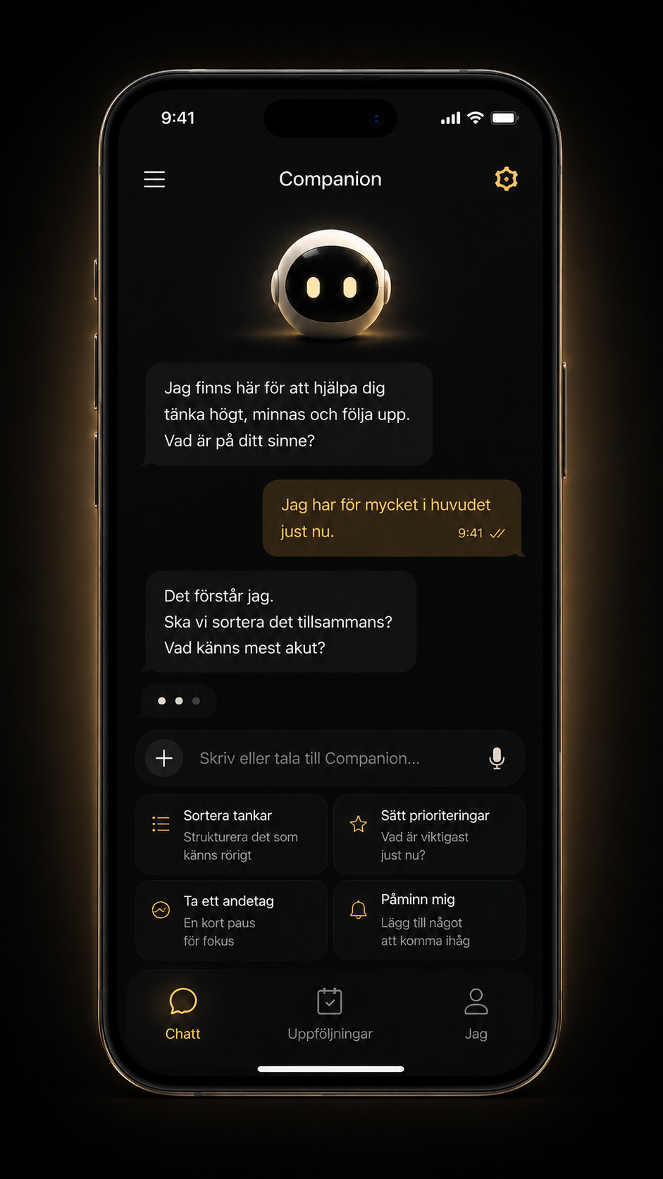 Ellea chat screen